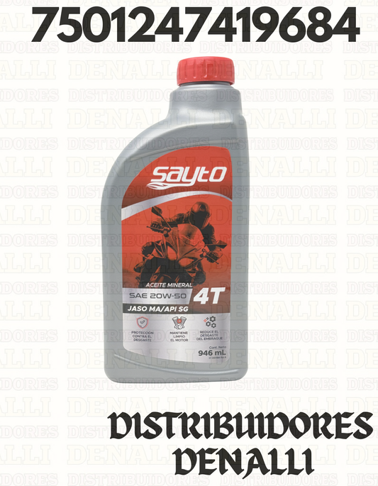 ACEITE MINERAL 4T 20W-50. SAYTO
