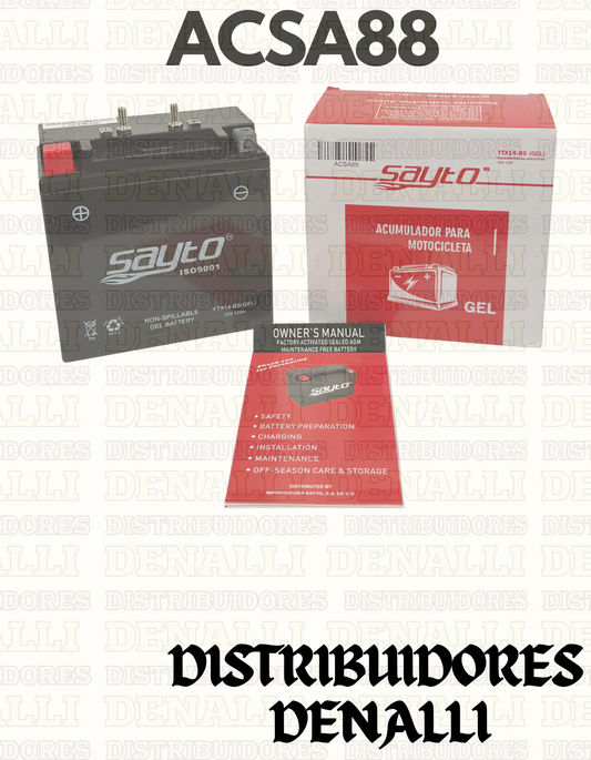 BATERIA DE GEL YTX14-BS. SAYTO