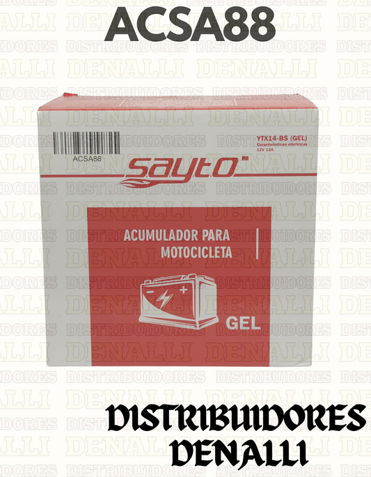 BATERIA DE GEL YTX14-BS. SAYTO